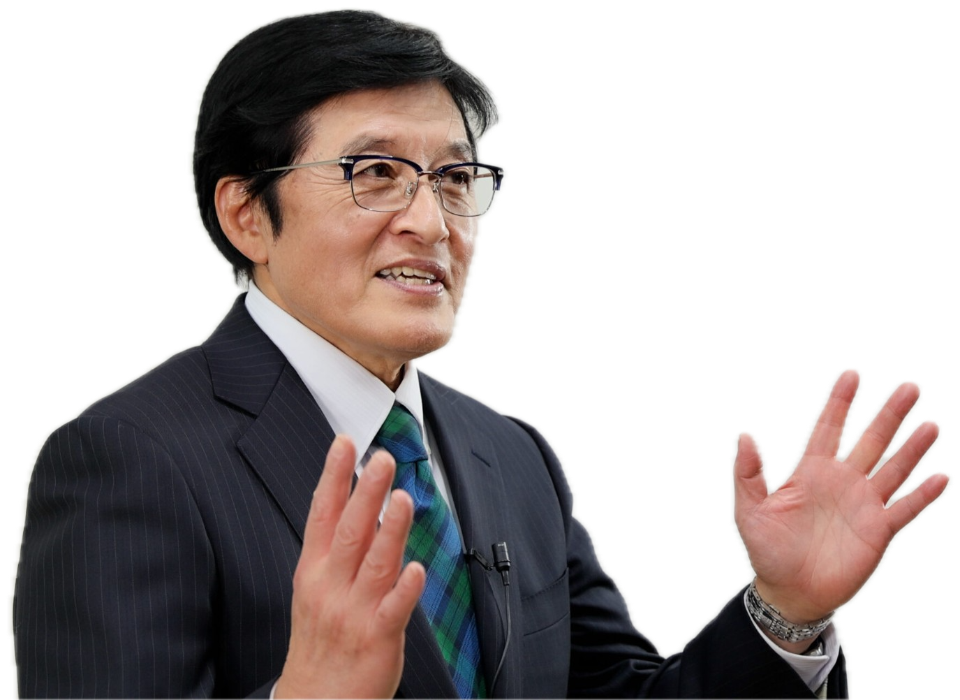 身ぶりを交えて説明する宅建学院専任講師 佐藤孝